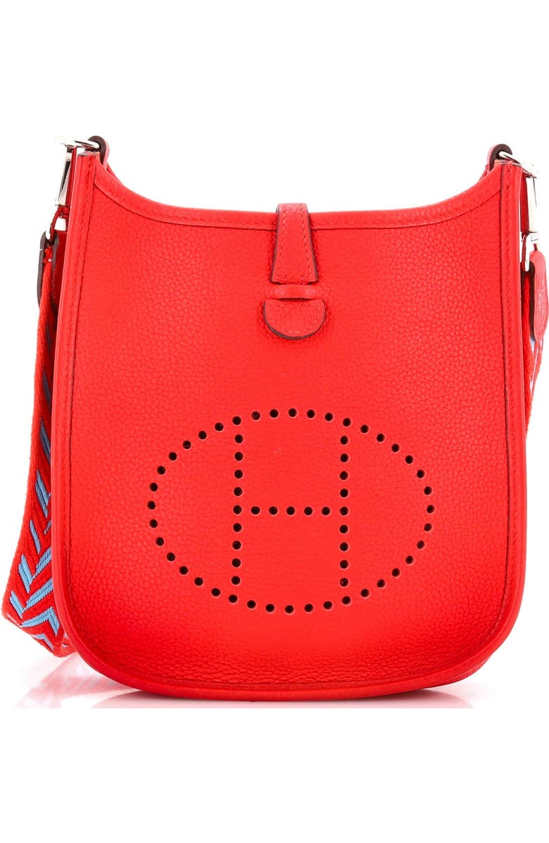 Pre-Owned Hermes Evelyne Bag Gen III Maurice TPM, Main, color, Rouge De Coeur