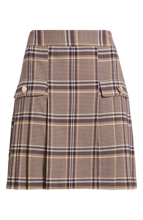 Tahari Asl Plaid Pleated Skirts In Multi