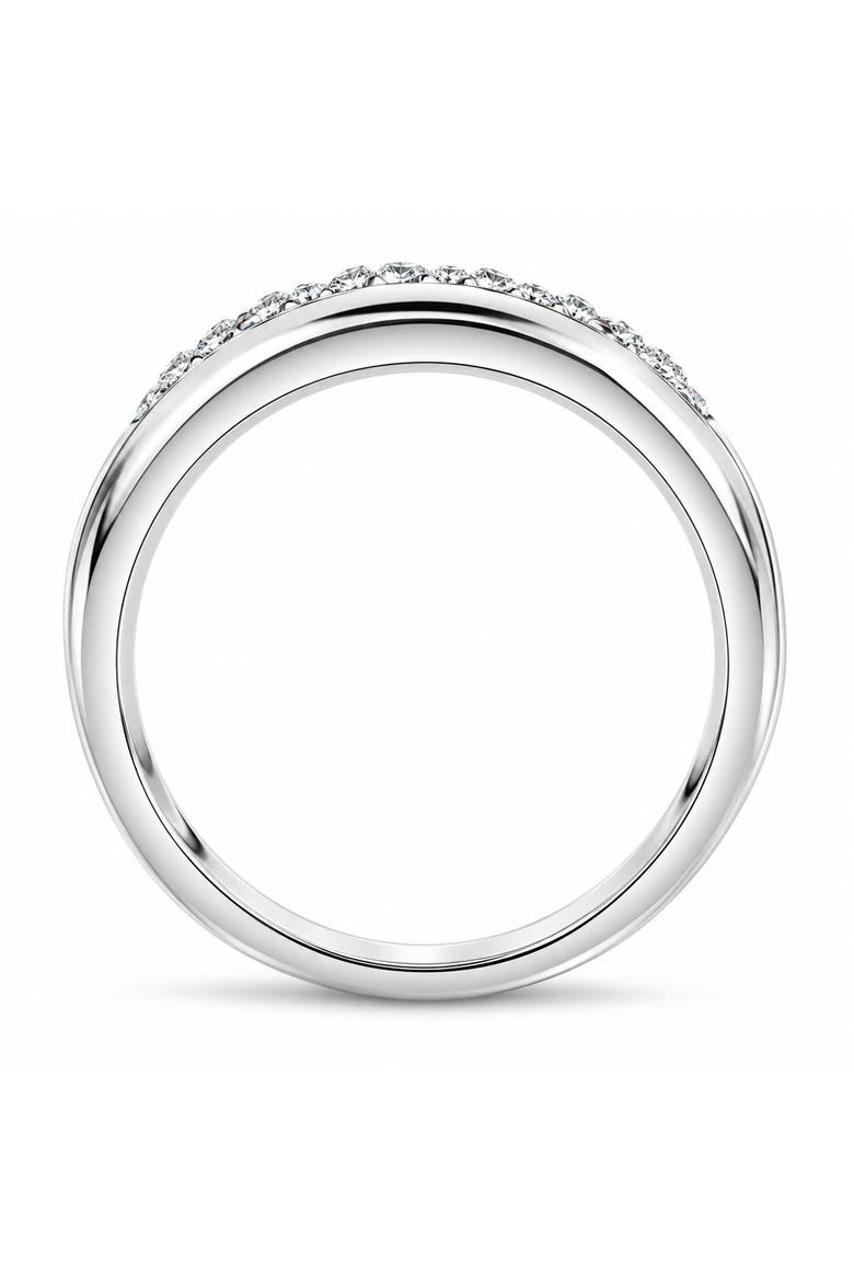 1 1/2ct Men's Diamond Wedding Anniversary Ring In 10k Gold Lab Grown Five Stone, Alternate, color, 10k White Gold