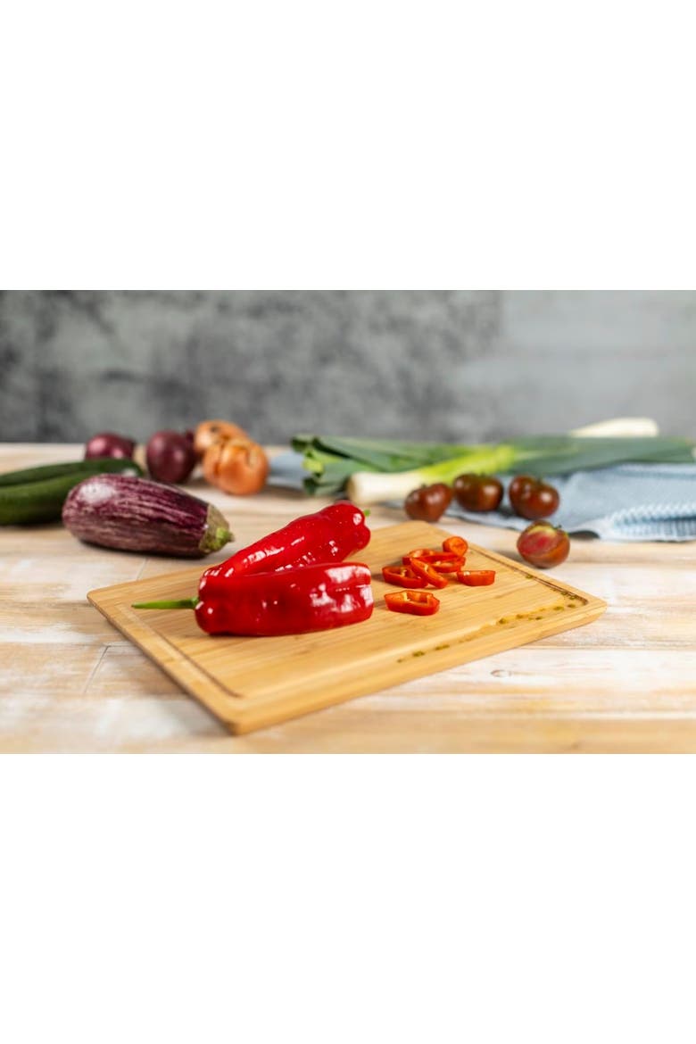ICED Cutting Board with Groove, 14.2-Inch x 10.2-Inch, Large, Alternate, color, Brown