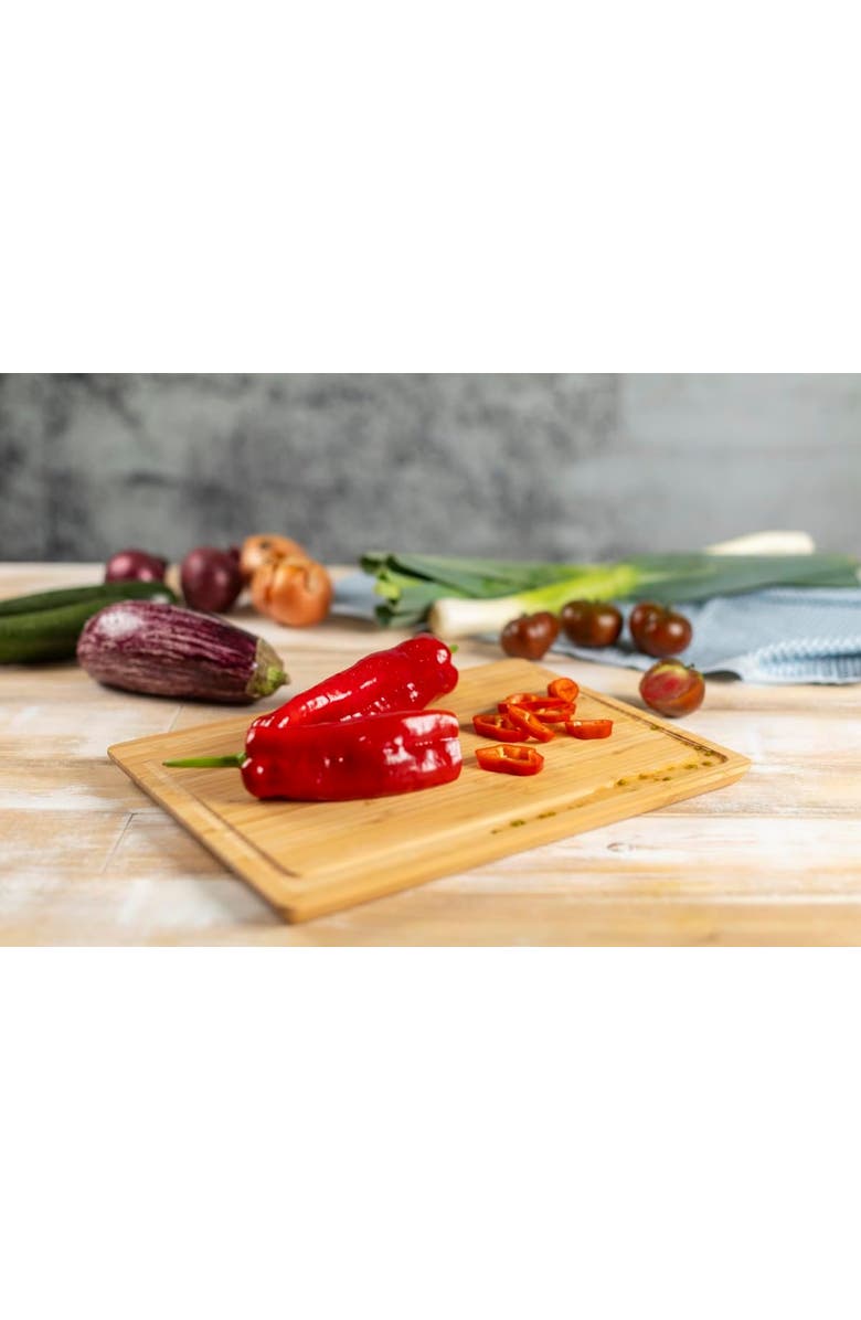 Kuhn Rikon ICED Cutting Board with Groove, 14.2-Inch x 10.2-Inch, Large, Alternate, color, Brown