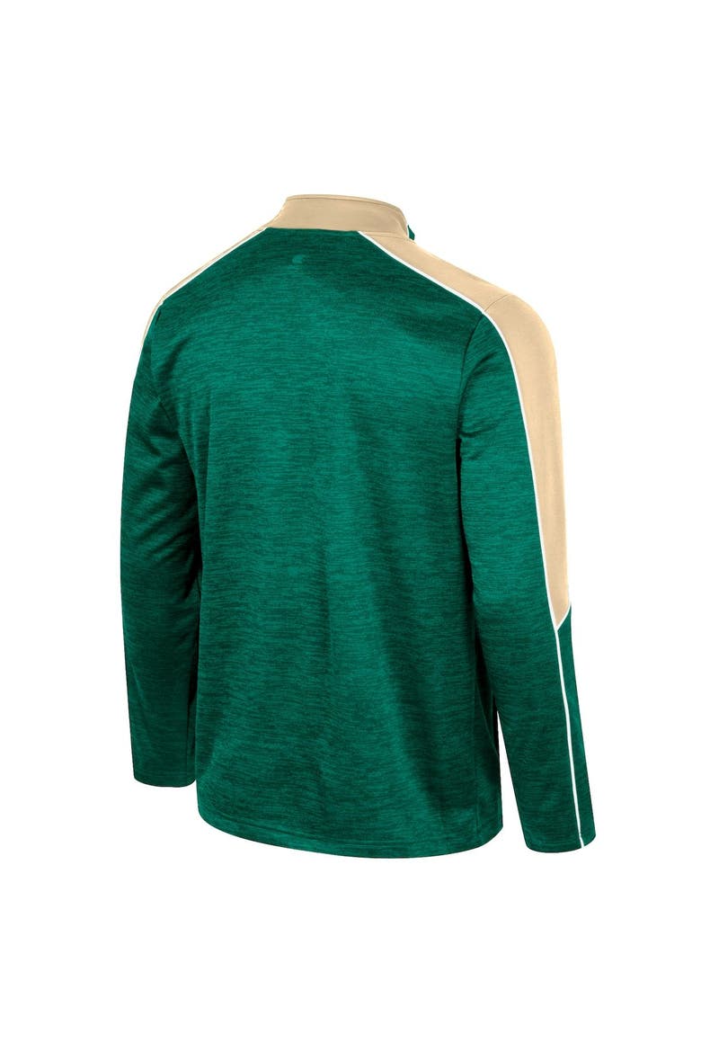 Men's Colosseum Green Colorado State Rams Marled Half-Zip Jacket, Alternate, color, Green