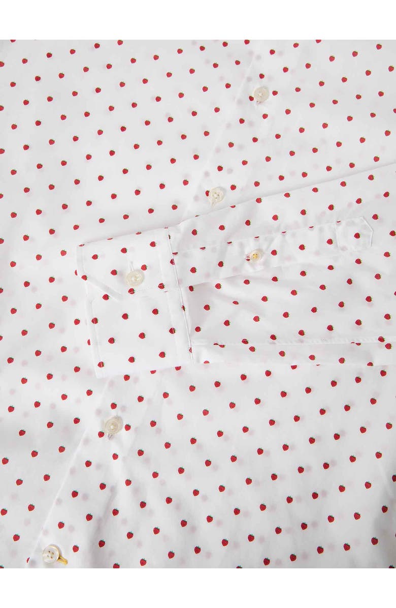 Robert Talbott Reynolds Strawberry Print Contemporary Fit Shirt, Alternate, color, 