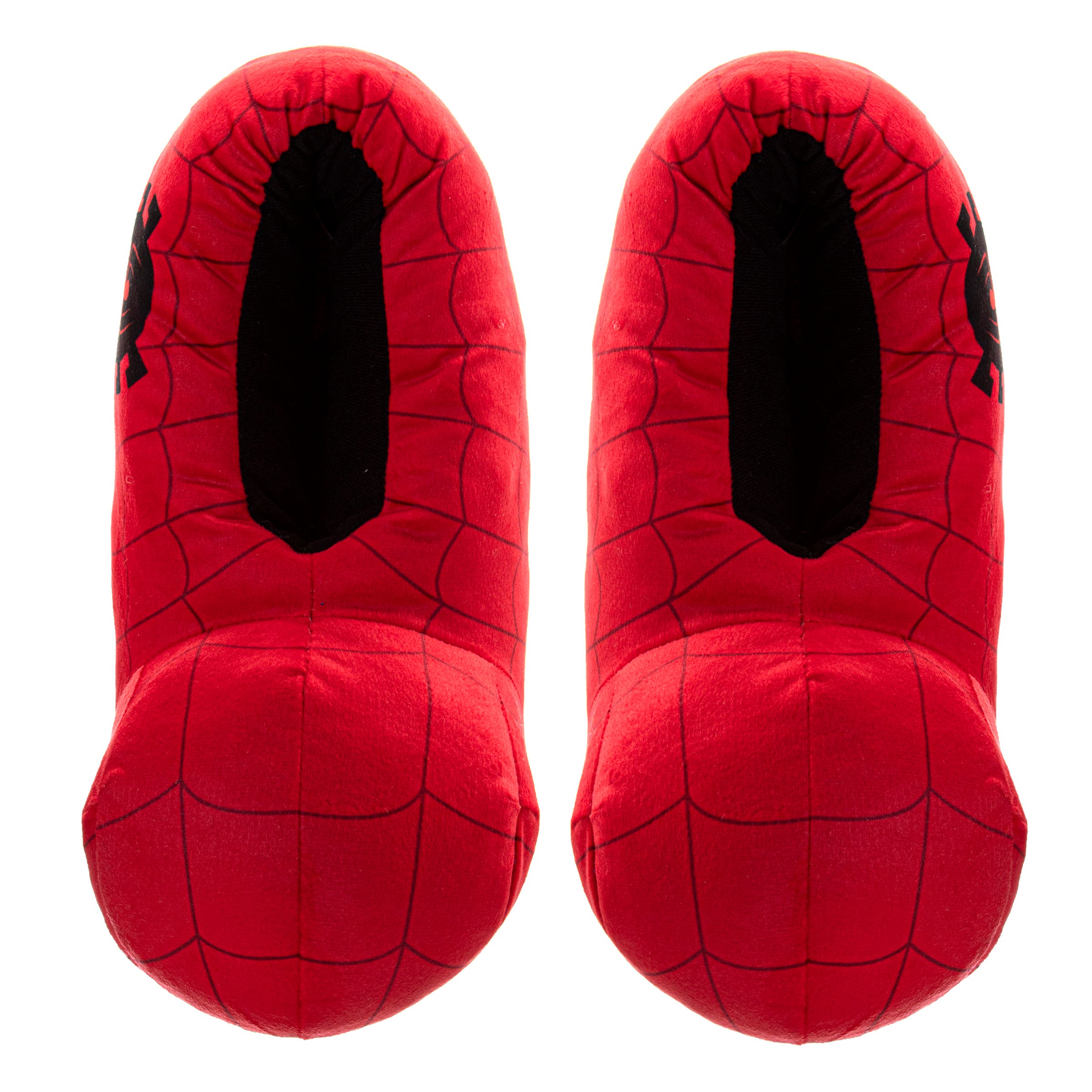 Spider-Man Marvel Spiderman Slippers  Cozy, Plush, and Fun House Shoes, Alternate, color, Red