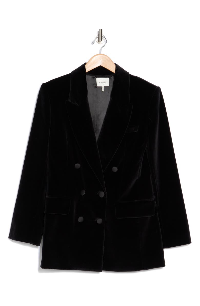FRAME Slim Double Breasted Blazer, Alternate, color, 