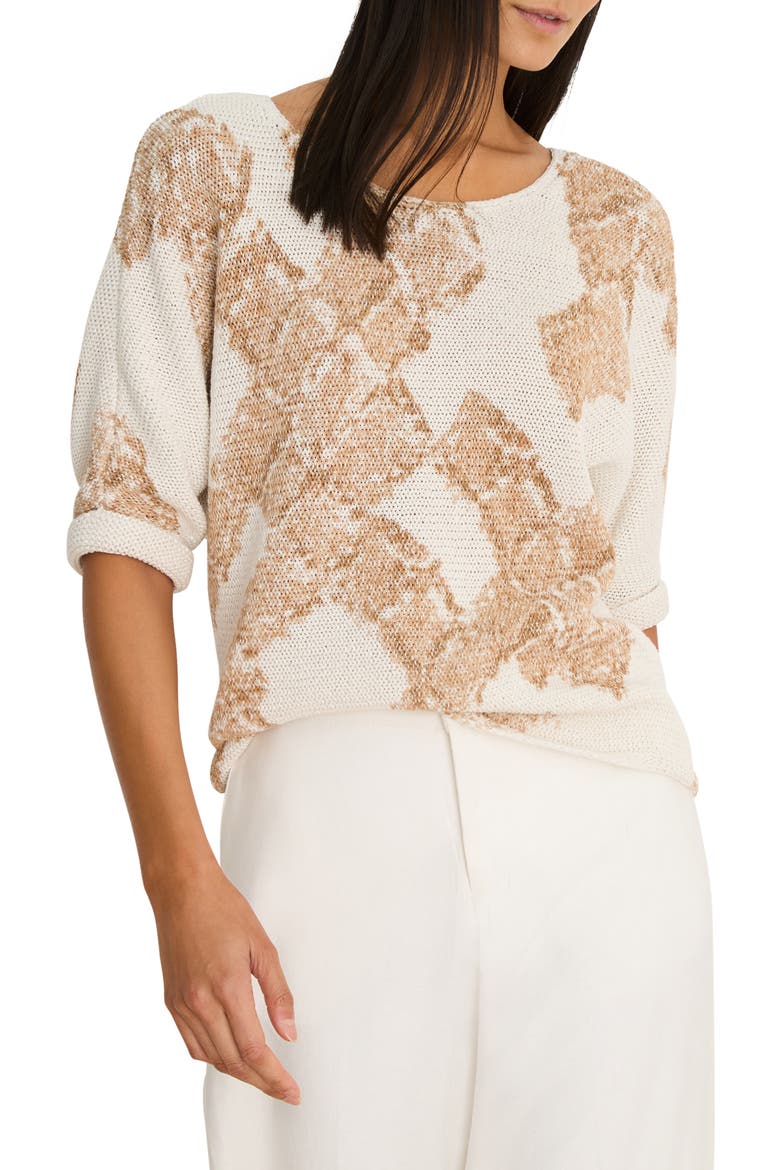 Cobblestone Stamp Sweater, Main, color, NEUTRAL MULTI