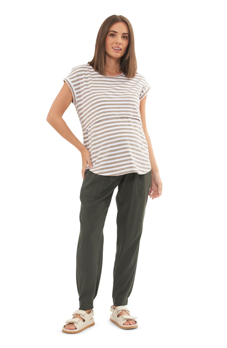 Ripe Maternity Lionel Nursing Tee, Alternate, color, 