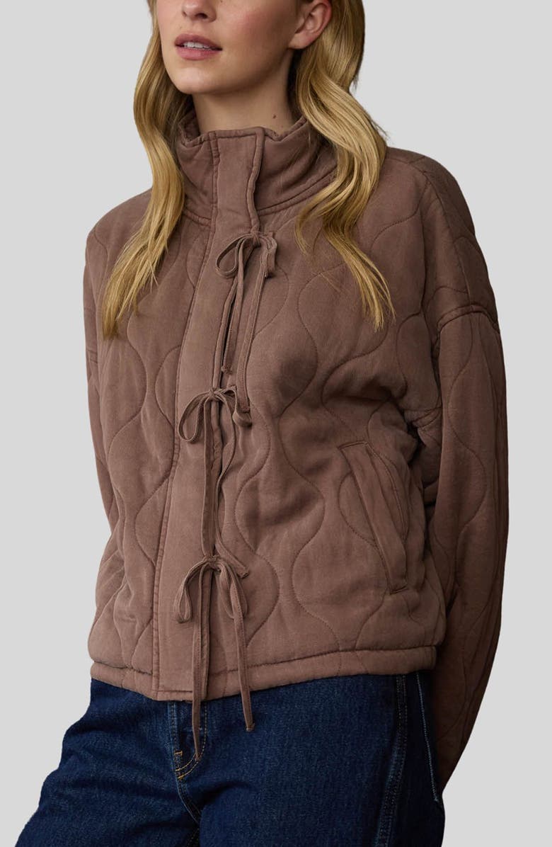 Blu Pepper Quilted Jacket, Alternate, color, Brown