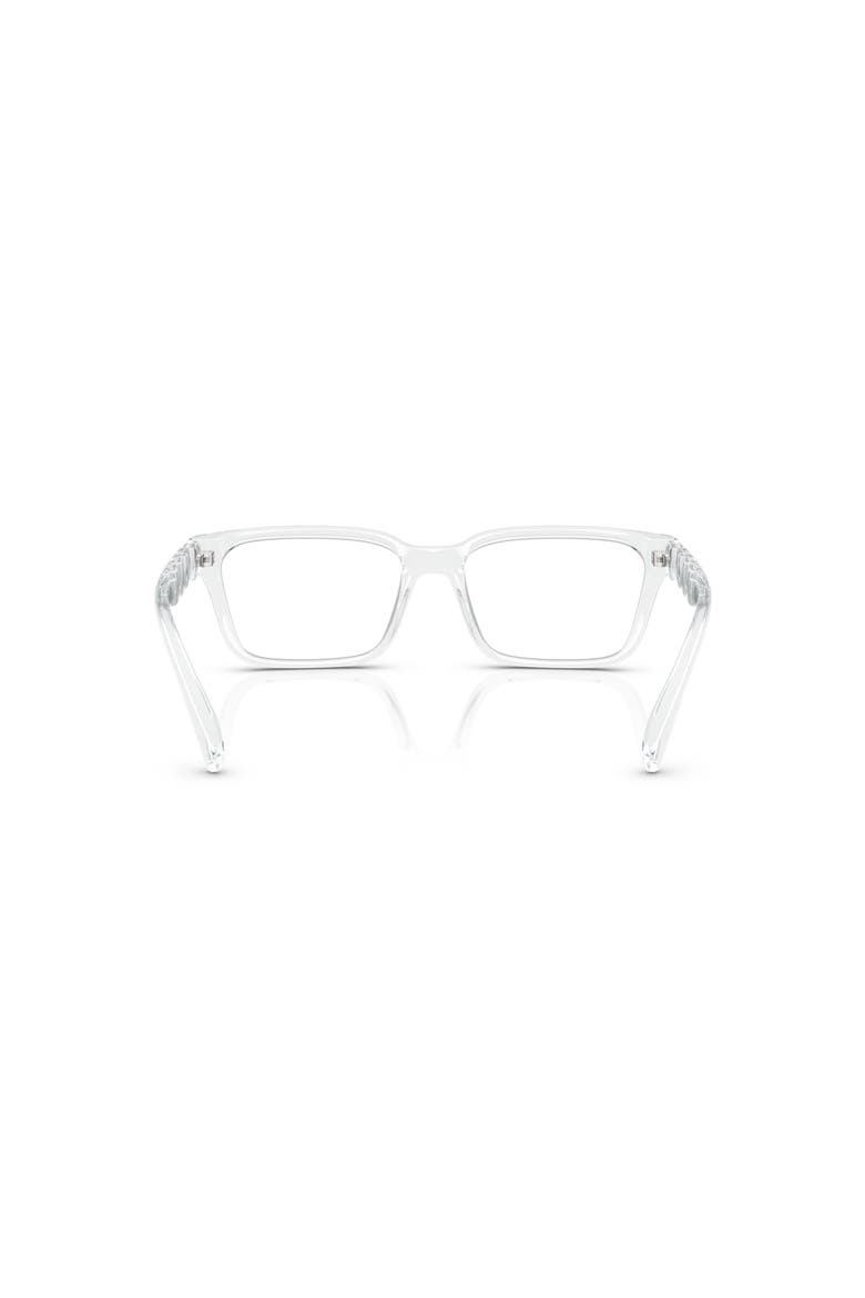 55mm Rectangle optical glasses, Alternate, color, Transparent