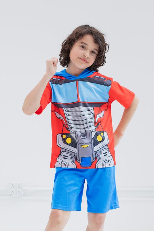 Transformers Cosplay T-shirt & Shorts Set In Blue