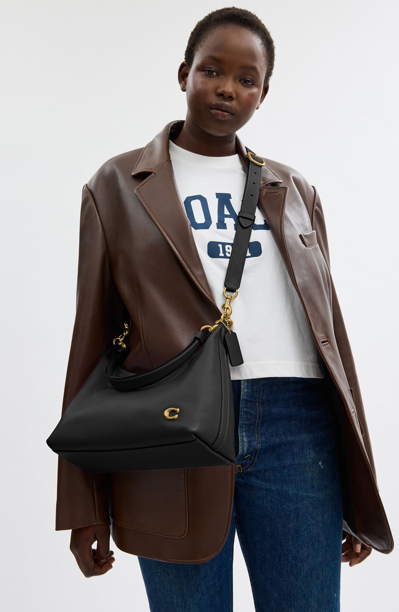 COACH Juliet Glove Tanned Leather Shoulder Bag, Alternate, color, 