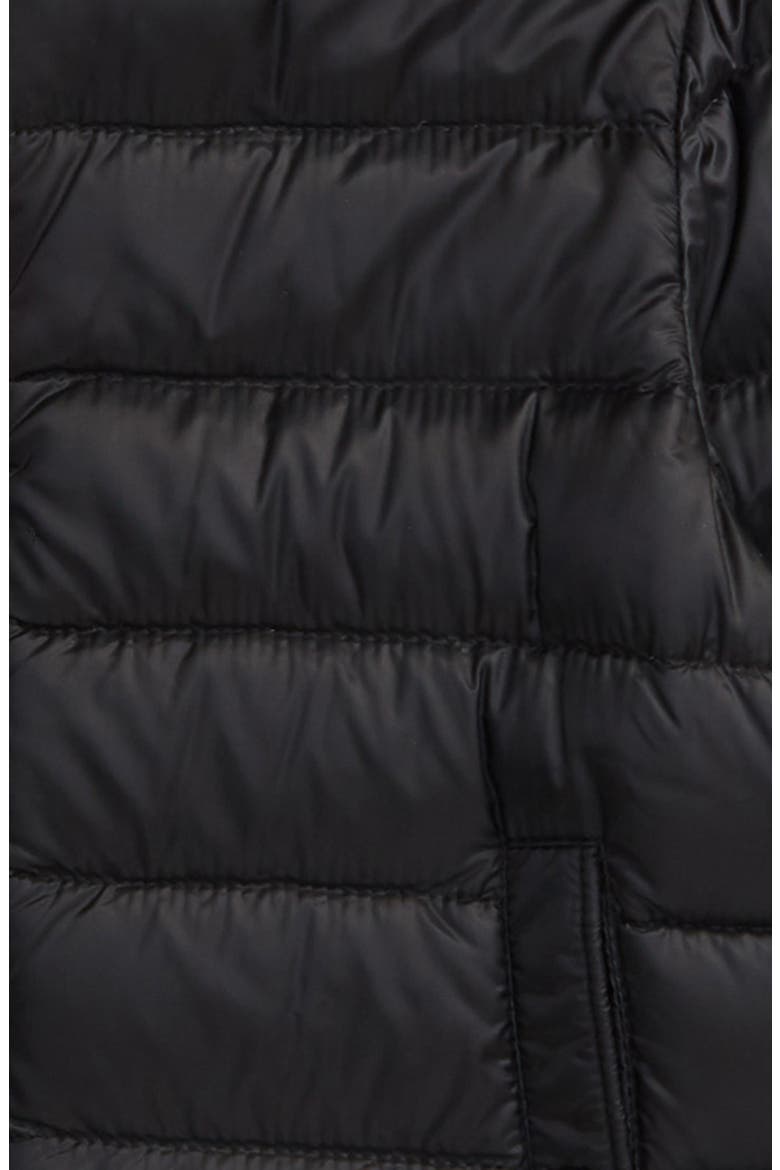 Quilted Down Jacket, Alternate, color, BLACK