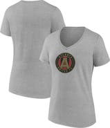 FANATICS Women's Fanatics Branded Steel Atlanta United FC Evergreen Logo V-Neck T-Shirt