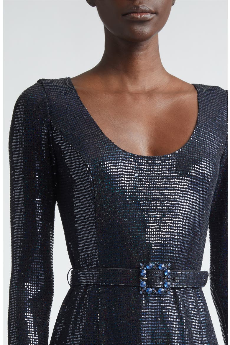 Iridescent Metallic Jersey Gown, Alternate, color, MIDNIGHT METALLIC MULTI