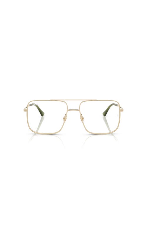 Ray Ban Ray-ban 56mm Square Optical Glasses In Neutral