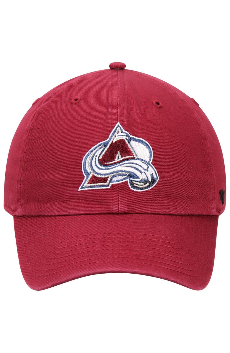 '47 Men's '47 Burgundy Colorado Avalanche Clean Up Adjustable Hat, Alternate, color, Burgundy