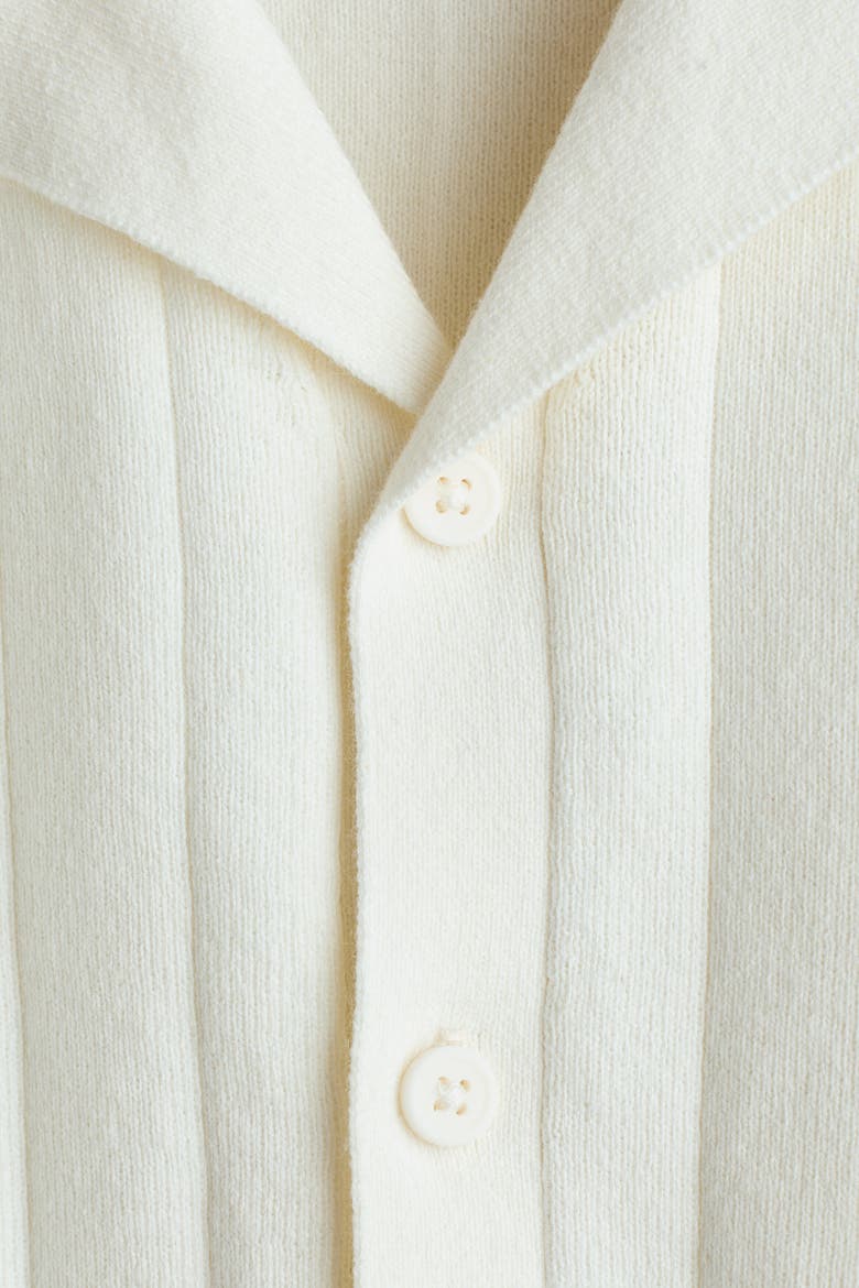 Fine-knit Cotton Resort Shirt, Alternate, color, Ivory