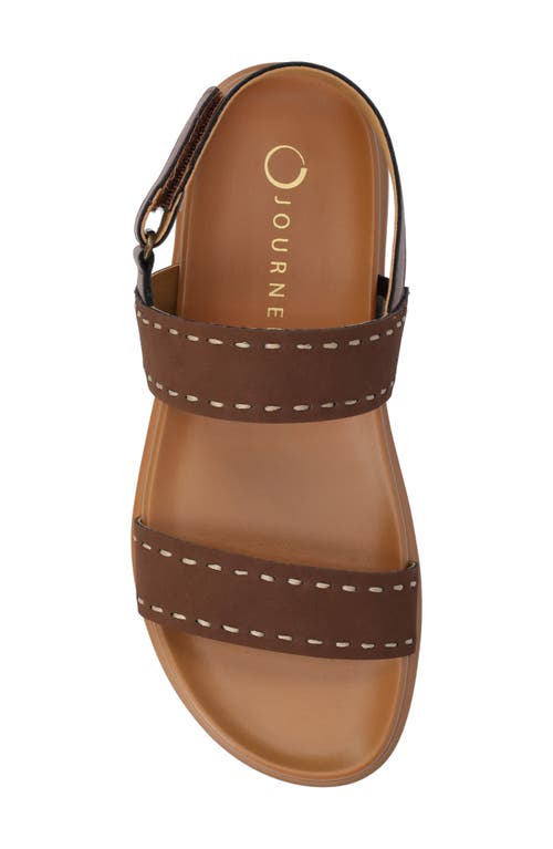 Journee Collection Milie Platform Sandal In Brown