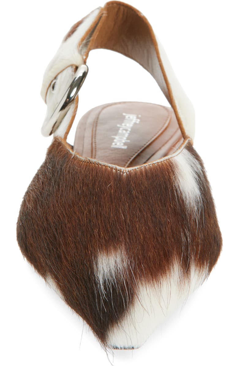 Jeffrey Campbell Scone Genuine Calf Hair Slingback Flat, Alternate, color,