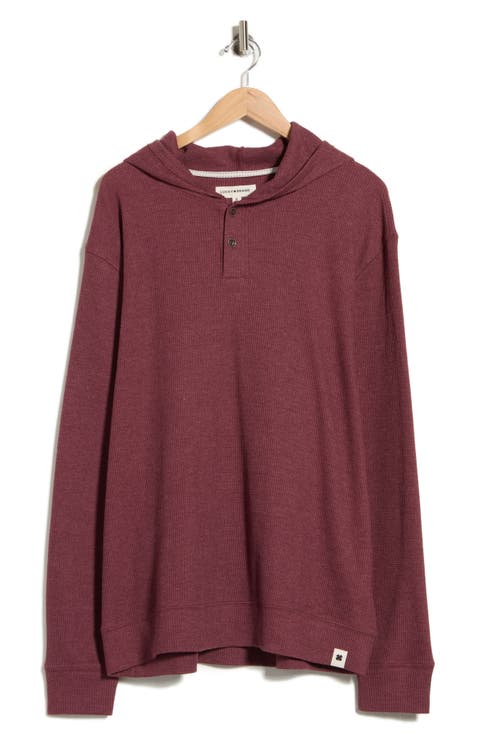 Waffle Knit Jersey Hoodie