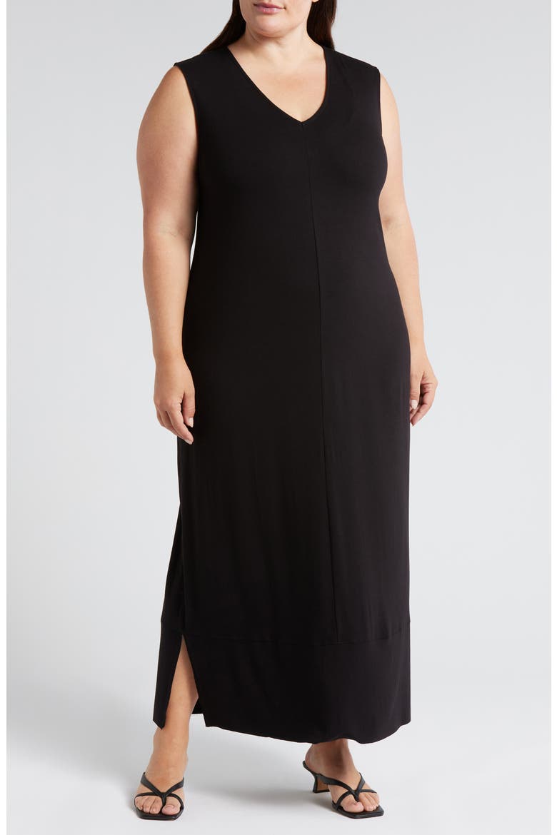 Claremont Midi Shift Dress, Main, color, BLACK
