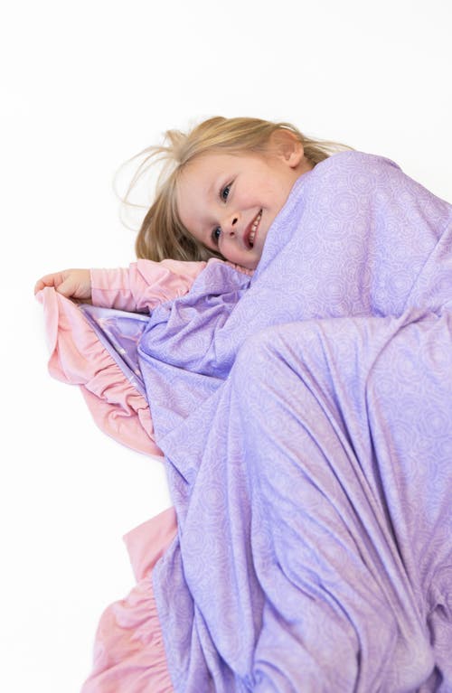 Laree + Co Lillian Ballerina Ruffle Convertible Footie In Ballerina
