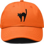 Dalix Black Cat Embroidered Casual Hat