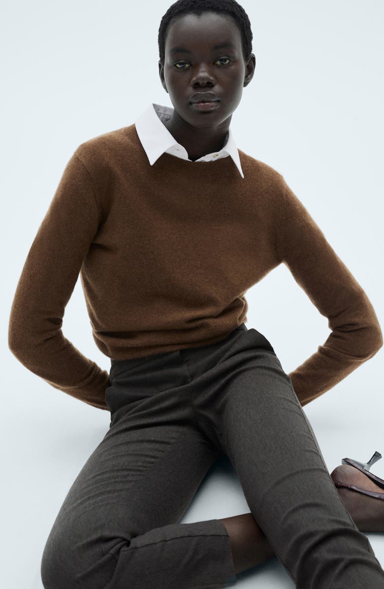 MANGO Crop Skinny Pants, Alternate, color, Grey