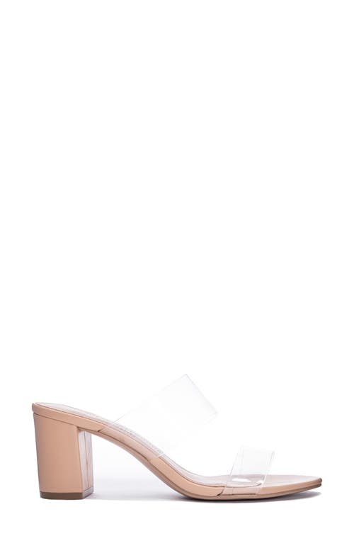 Chinese Laundry Robinn Clear Strap Slide Sandal In Clear