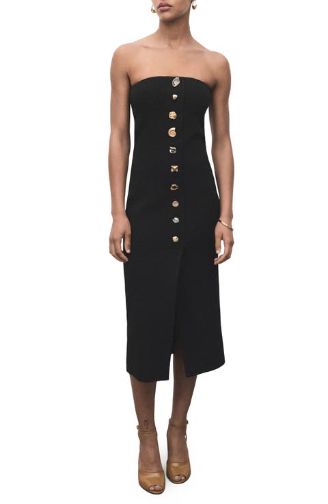 Strapless Midi Dress