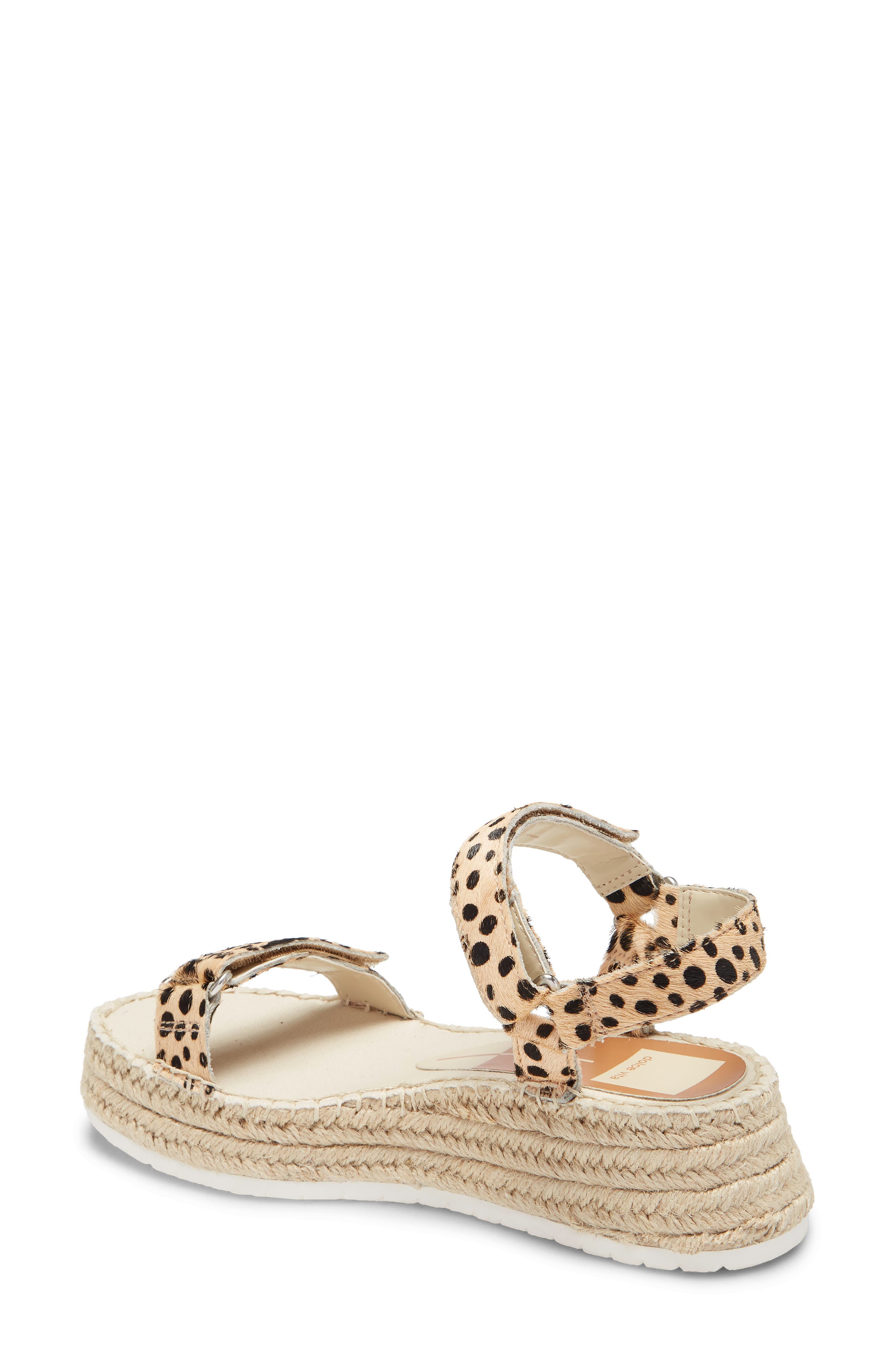 Myra Espadrille Wedge Sandal, Alternate, color, LEOPARD CALF HAIR
