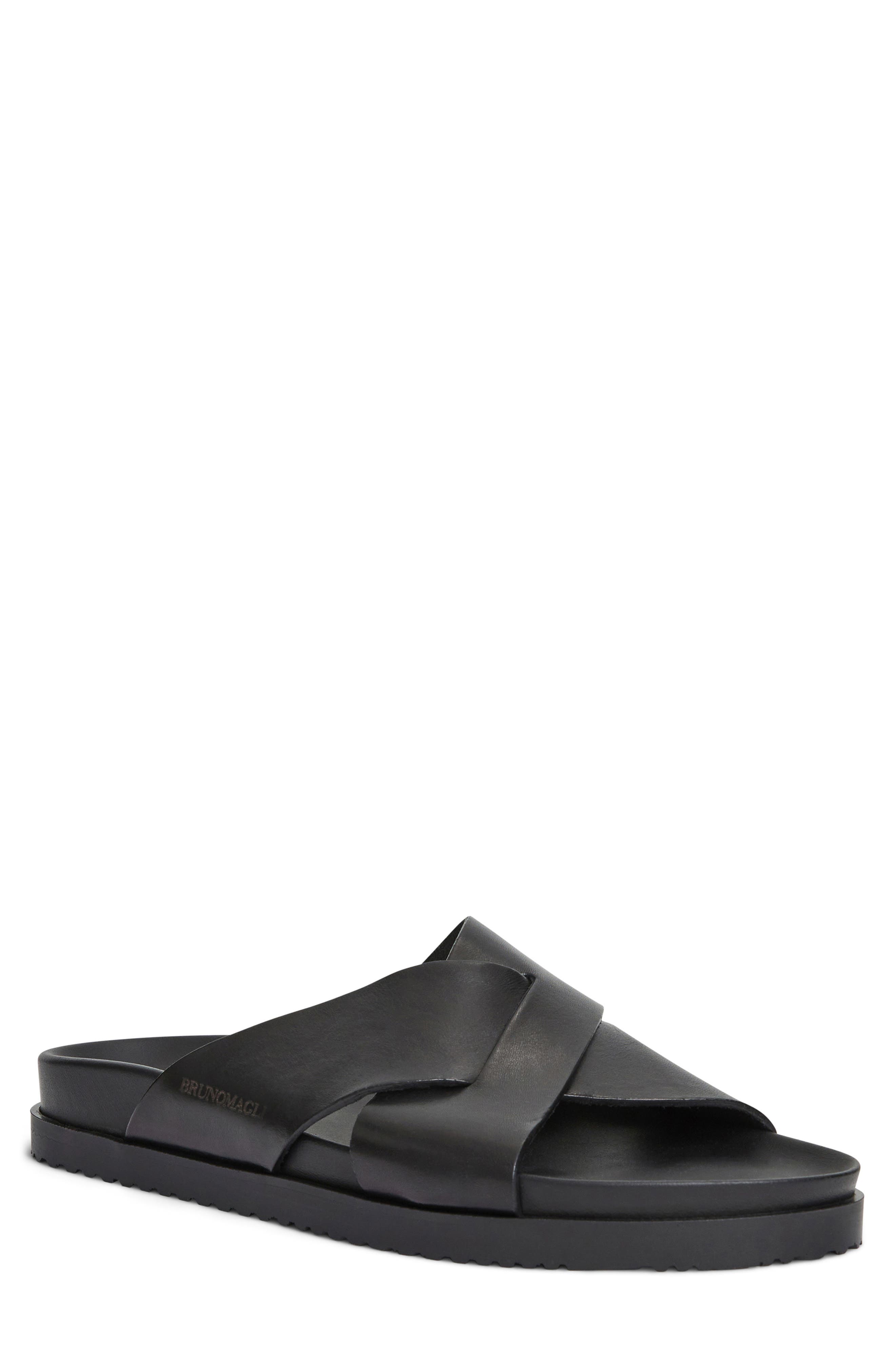 Bruno Magli Bologna Slide Sandal, Main, color, Black