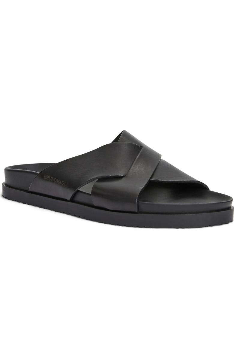 Bruno Magli Bologna Slide Sandal, Main, color, Black