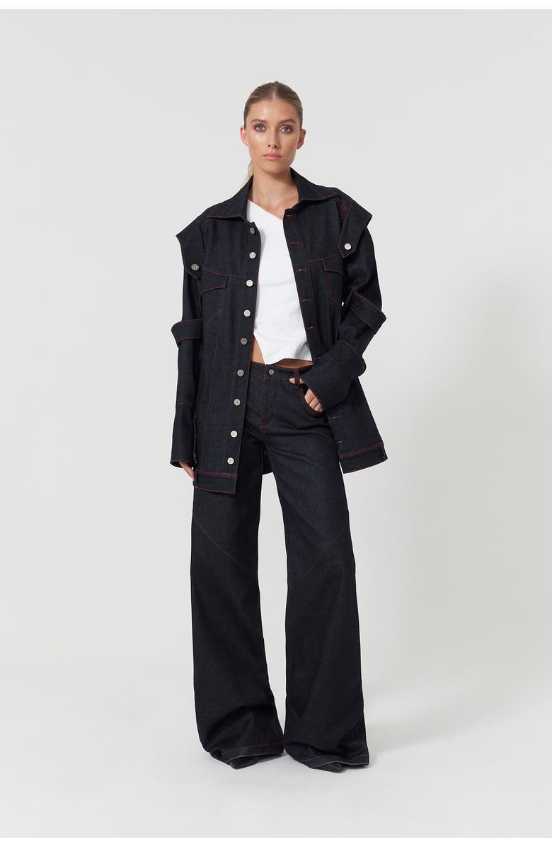 Jendue Davidson Oversize Jacket, Alternate, color, Deep Blue