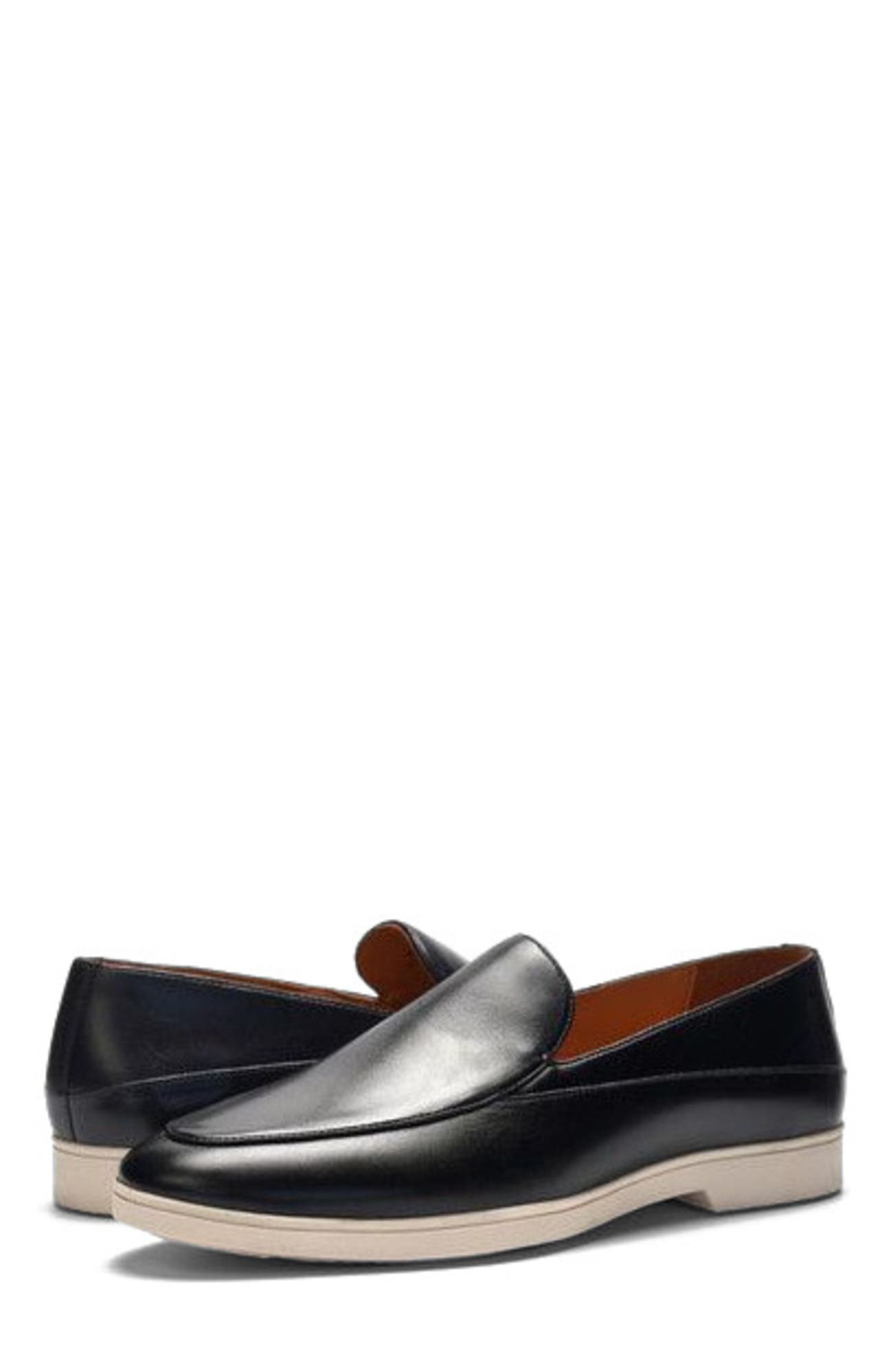 A. Veer Willow Loafer, Alternate, color, Black Leather