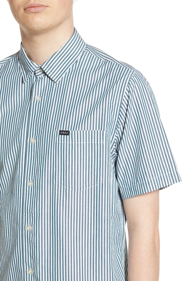 Obey Jumbo Stripe Shirt, Alternate, color,