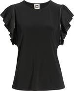 Anne Klein Pleat Sleeve Top