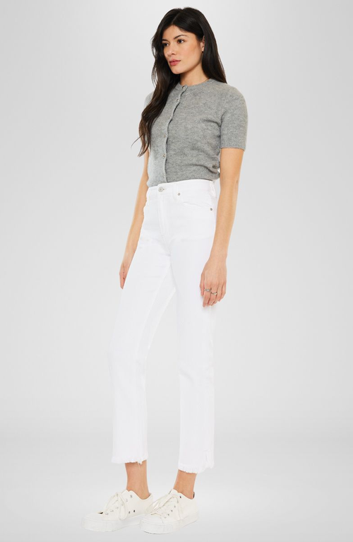 Kancan Tiana High Rise Slim Straight Jeans In White