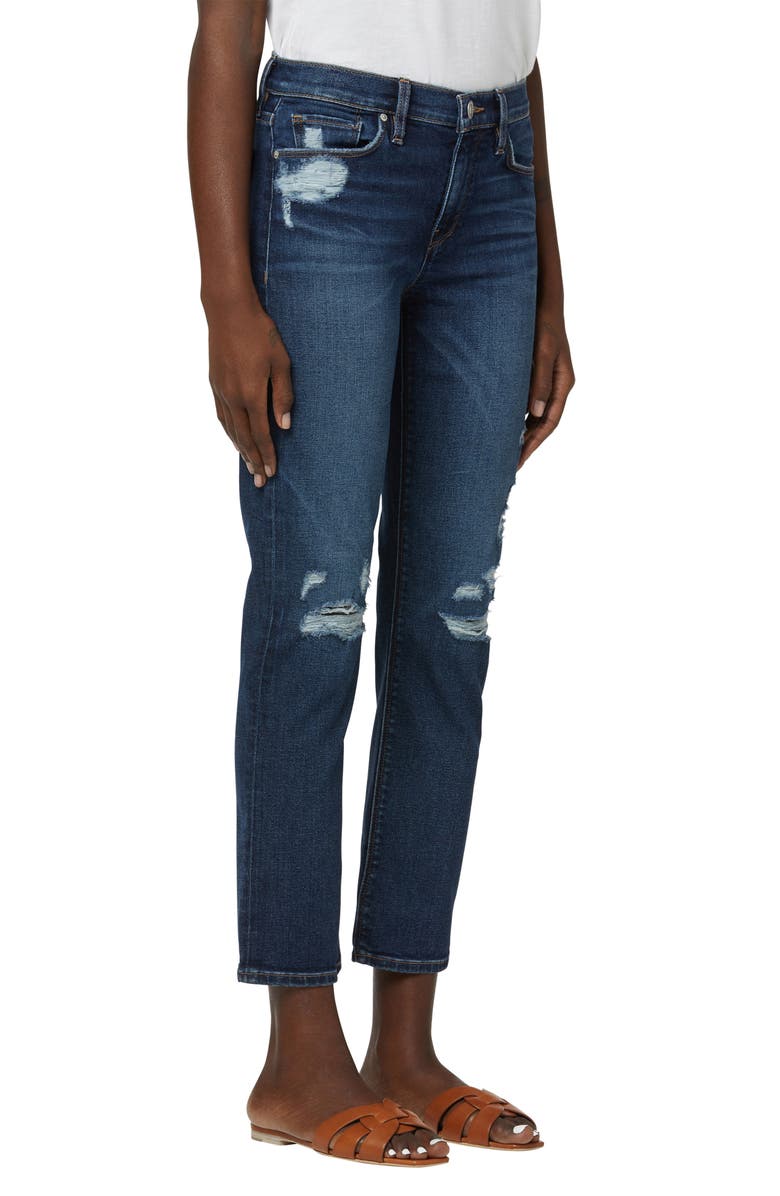 Hudson Jeans Nico Distressed Crop Straight Leg Jeans, Alternate, color,