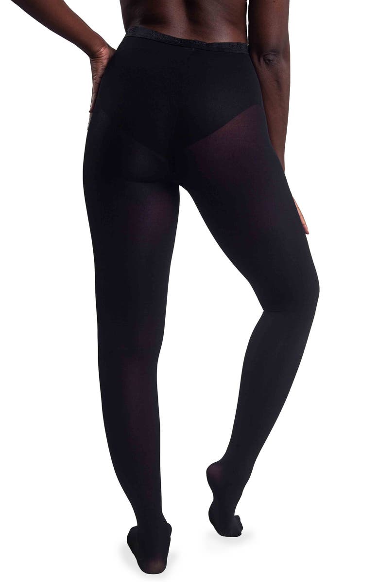 nude barre Footed Opaque Tights, Alternate, color,