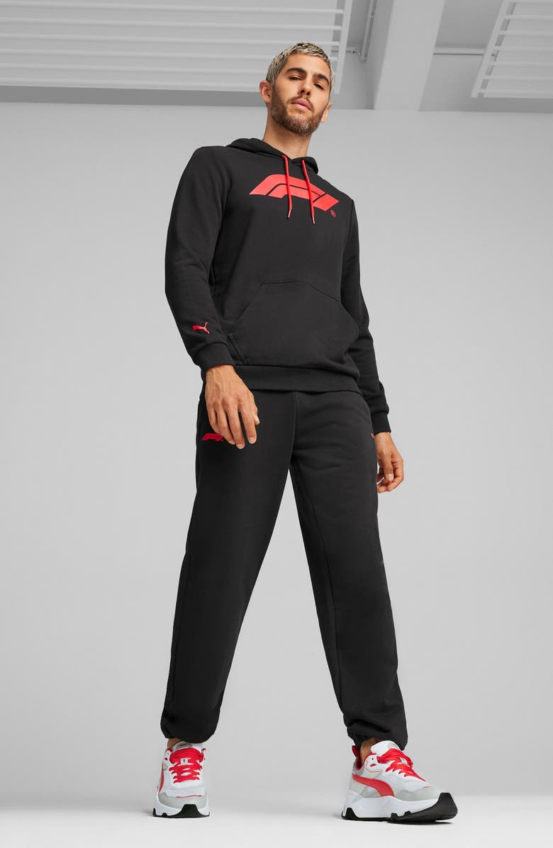 PUMA Formula 1<sup>®</sup> Essentials Logo Hoodie, Alternate, color, Puma Black