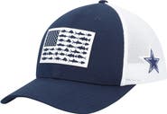 Columbia Men's Columbia  Navy/White Dallas Cowboys Mesh Fish Flag Flex Hat