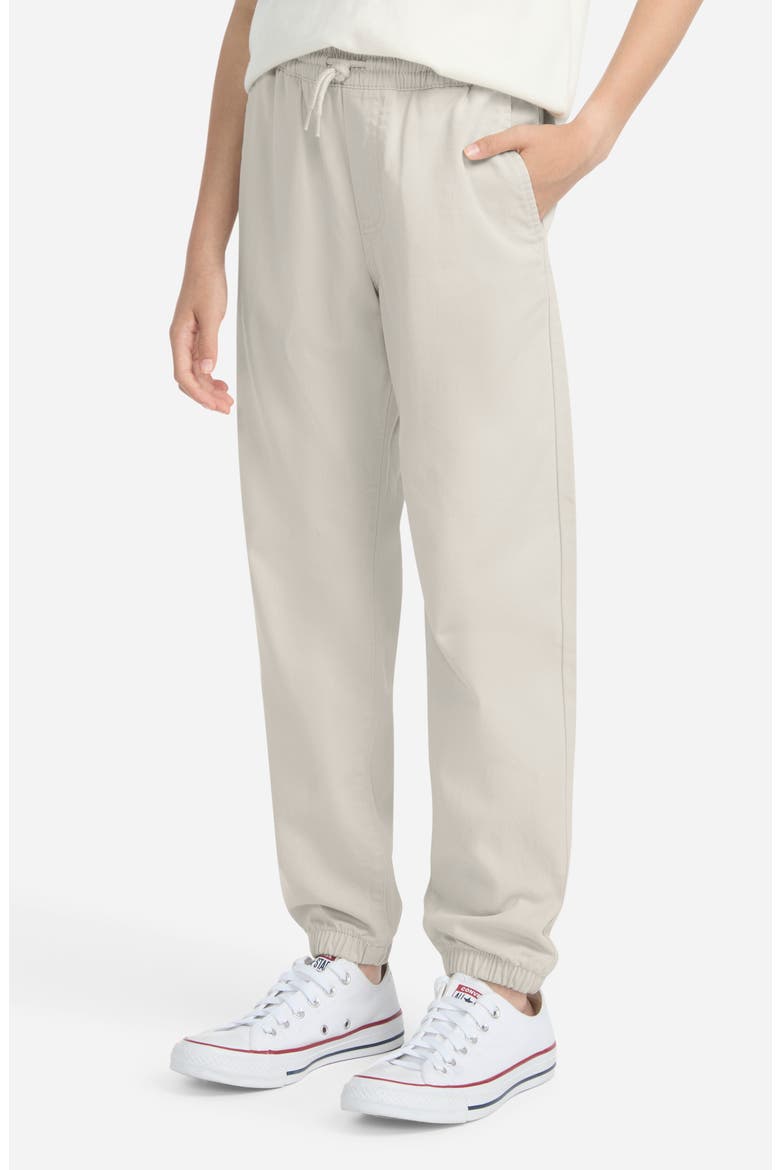 Kids' Slim Stretch Twill Joggers, Alternate, color, PUMICE STONE