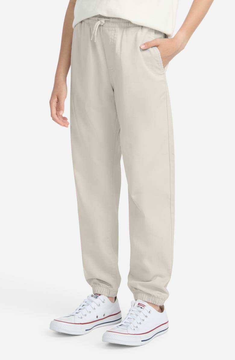 abercrombie kids Kids' Slim Stretch Twill Joggers, Alternate, color, Pumice Stone