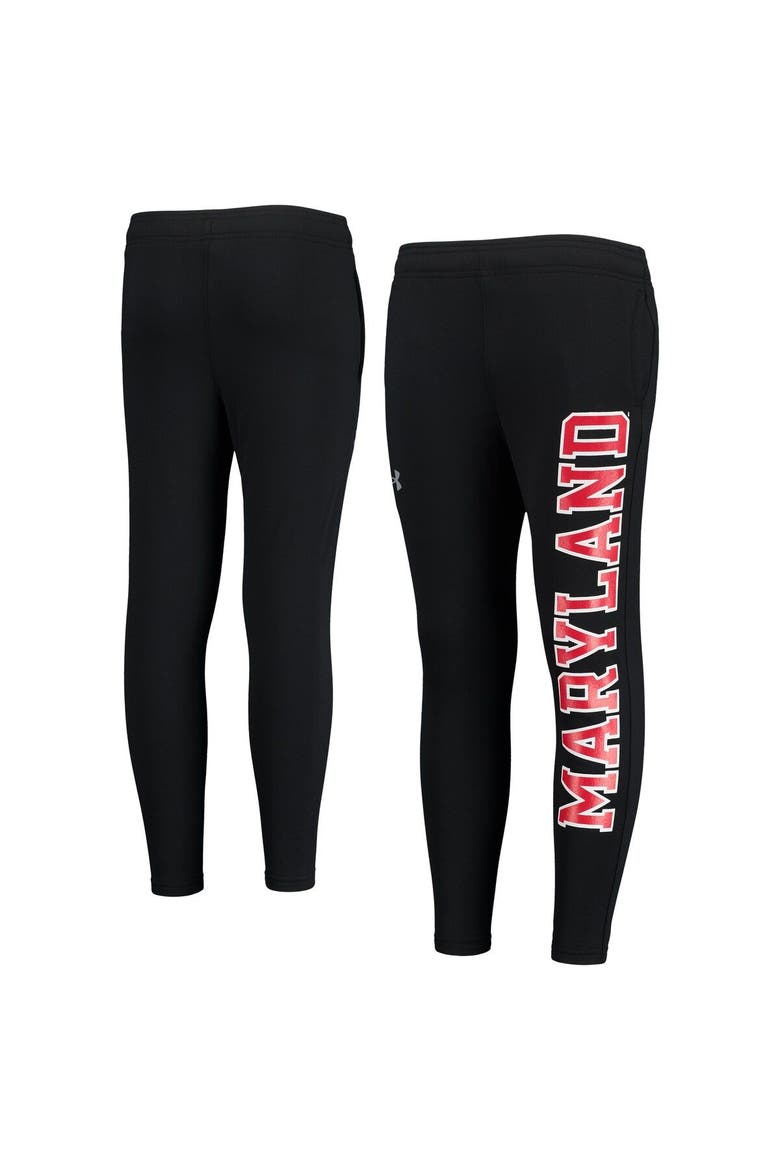 Youth Under Armour Black Maryland Terrapins Brawler Pants, Main, color, Black
