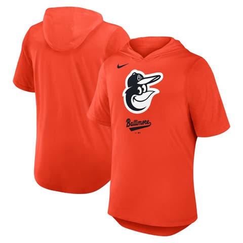 Men's Nike Orange Baltimore Orioles Tri-Blend Hoodie T-Shirt