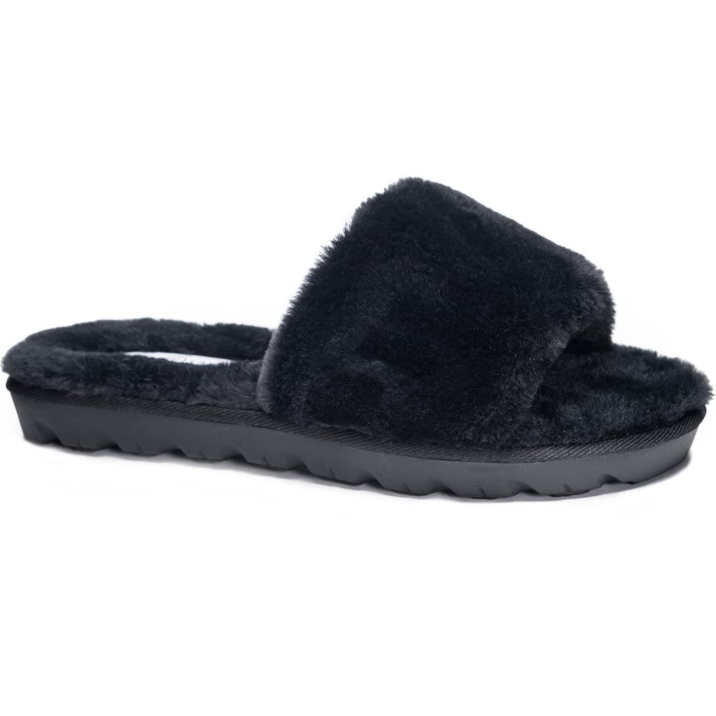 Chinese Laundry Rally Womens Slip On Casual Slide Sandals In Black