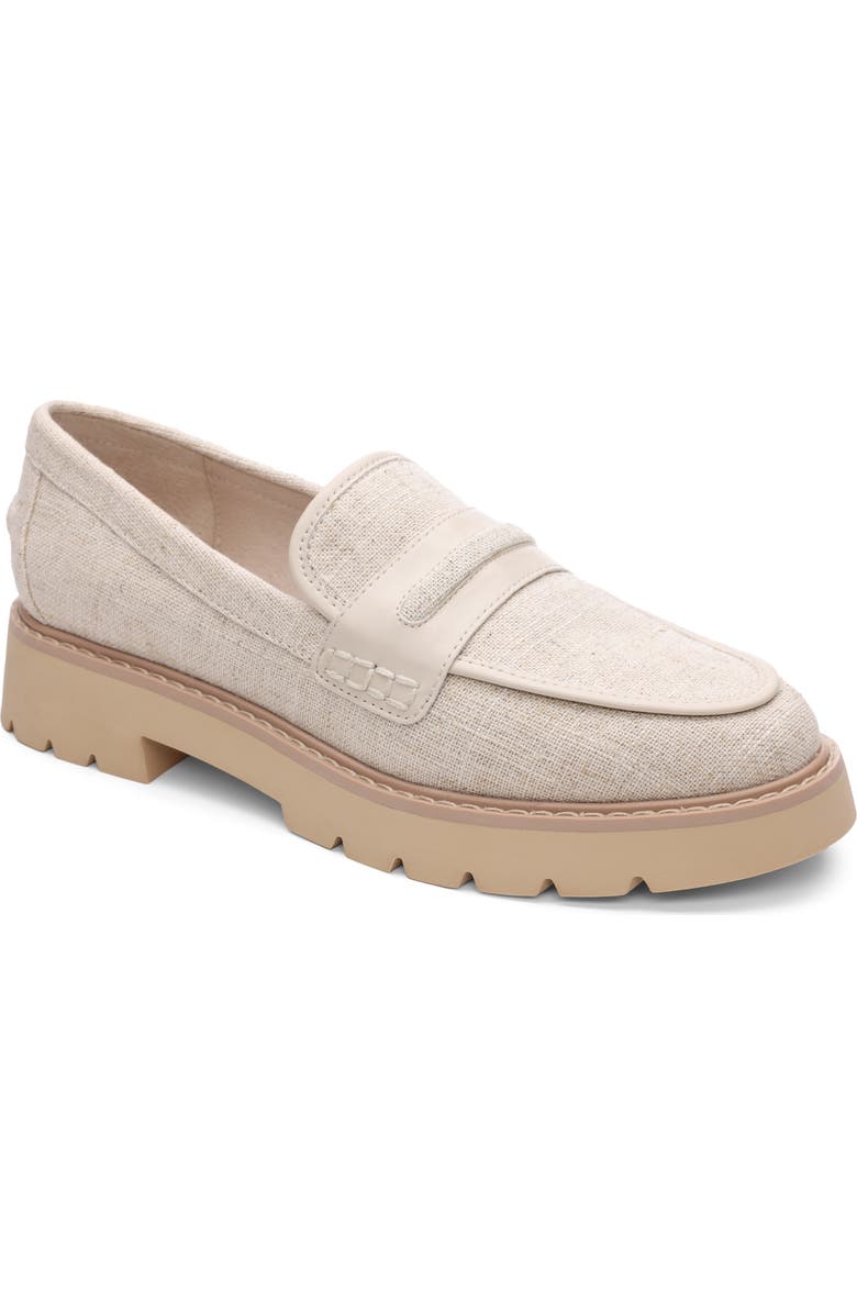 Sanctuary Westside Lite Linen Platform Loafer, Main, color,