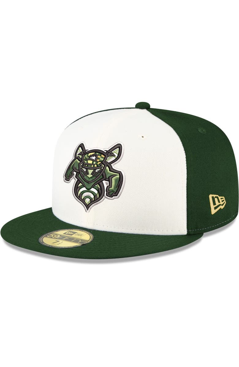 New Era Men's New Era White Augusta GreenJackets Authentic Collection 59FIFTY Fitted Hat, Alternate, color, White
