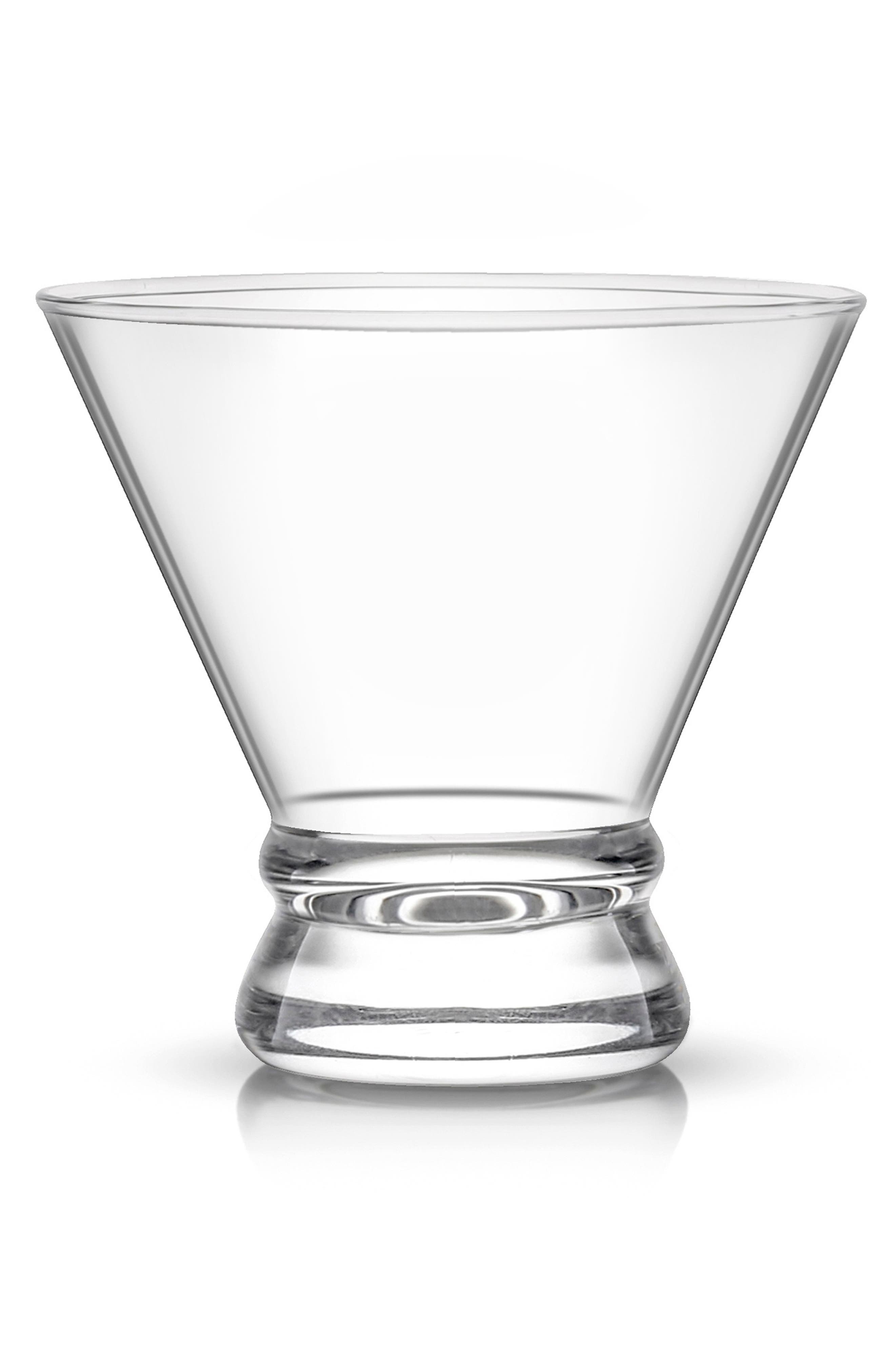 JoyJolt Afina Set of 8 Stemless Martini Glasses